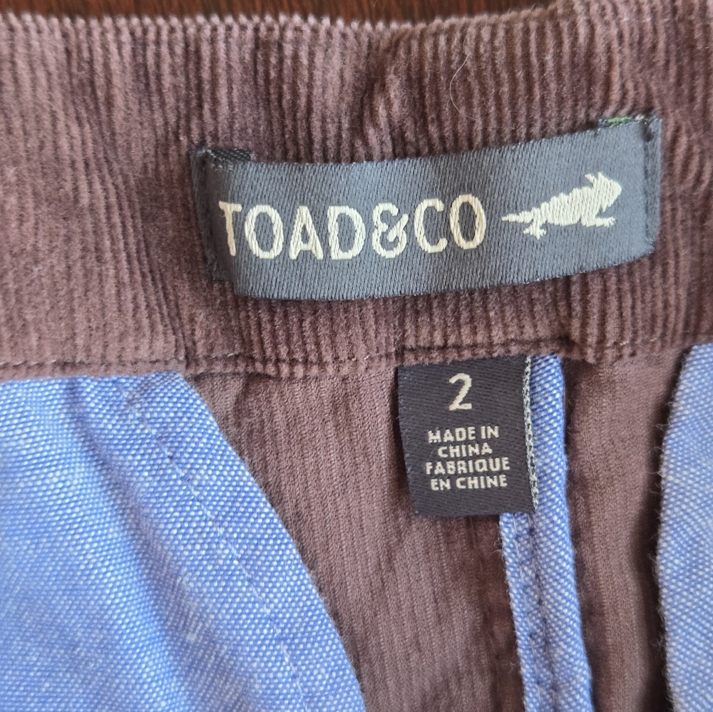 Toad & Co Cruiser Cord Button Front Mini Skirt - Size 2 - Picture 6 of 8
